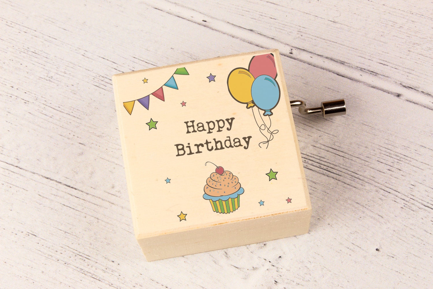 Happy Birthday Music Box. Personalised Wooden Keepsake Box. Etsy