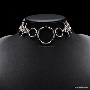 Elven Spiked Choker | Chainmail Choker | Stainless Steel