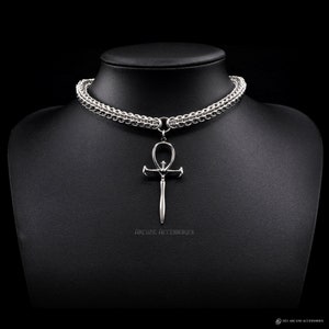 Full Persian 6in1 Vampire Ankh | Chainmail Necklace | Stainless Steel
