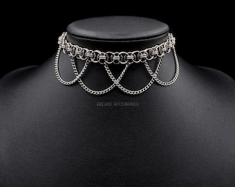 Helm Chain Choker | Chainmail Choker |  Stainless Steel