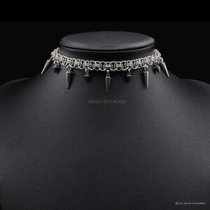 Diamond Spike Choker Etsy UK