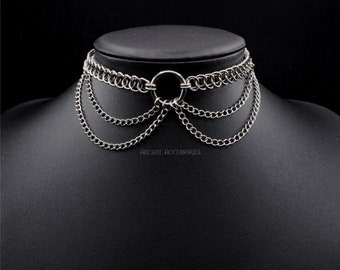 Halve Perzische ketting choker | Maliënkolder | Roestvrij staal