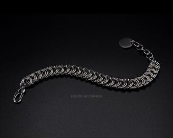 Vertebrae Bracelet - Handcrafted Stainless Steel Chainmail Bracelet