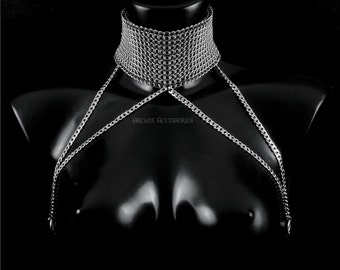 GSG S. Choker/Harness | Chainmail Harness | Stainless Steel