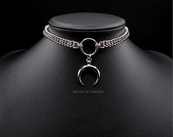 Half Persian 4in1 Moon Choker | Chainmail Choker | Stainless Steel