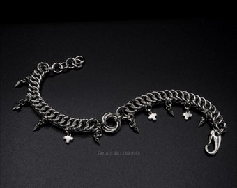 H. Persian Cross Bracelet |- Handcrafted Stainless Steel Chainmail Bracelet