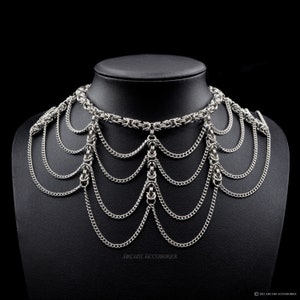 Byzantine Chain Necklace | Chainmail Necklace | Stainless Steel