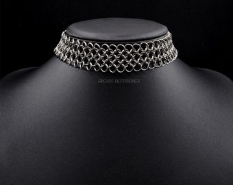 European 4in1 Choker | Chainmail Choker | Stainless Steel