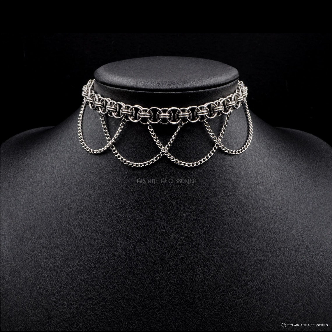 Helm Chain Choker Chainmail Choker Stainless Steel - Etsy