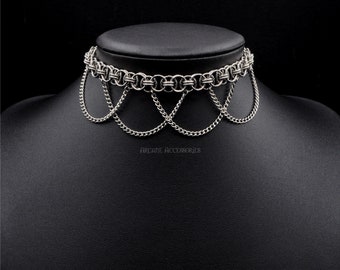 Helmkette Halsreif | Kettenhalsband | Edelstahl