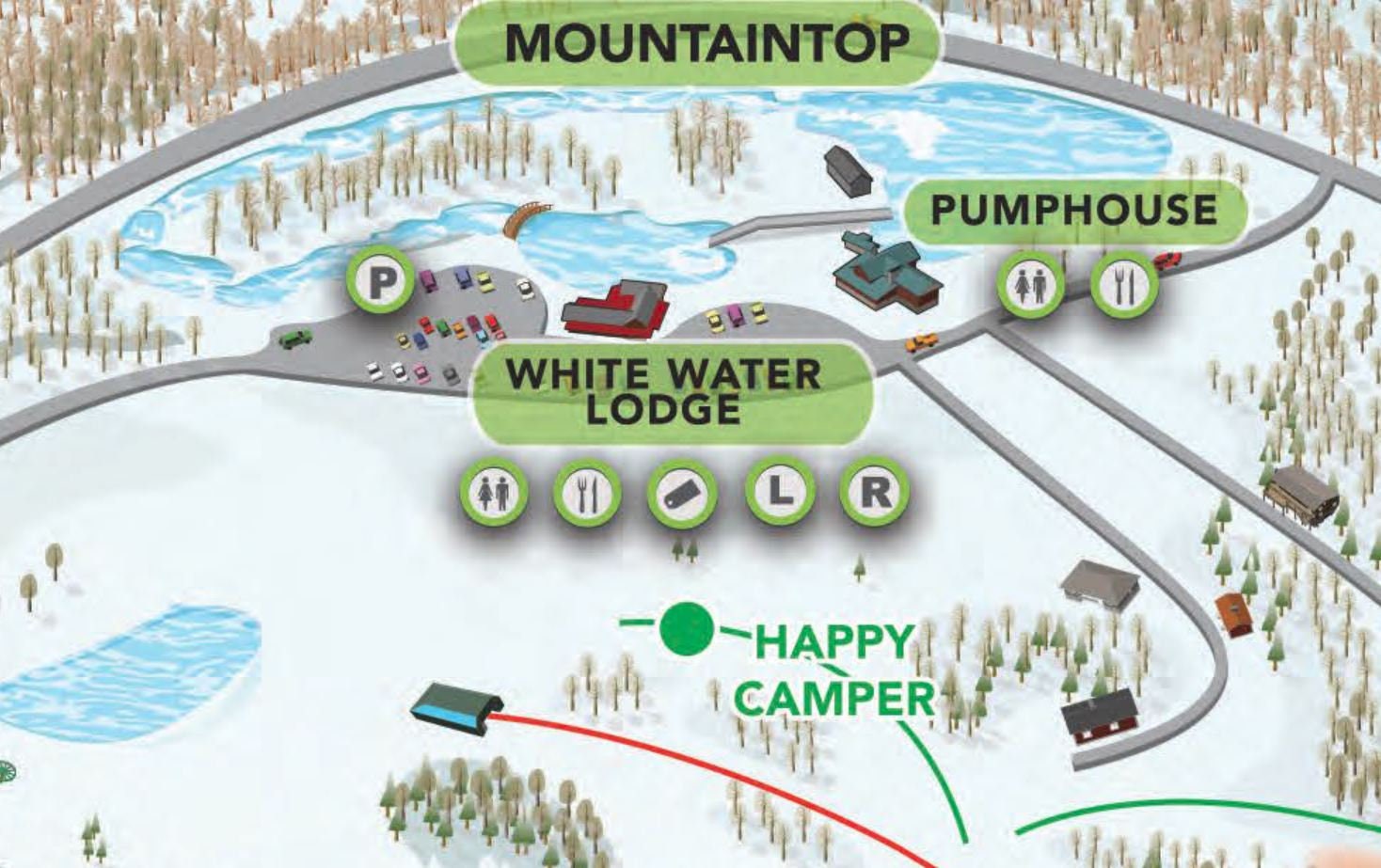 WRAPPED CANVAS 2021 Wisp Resort Ski Trail Map Ski Home  Etsy