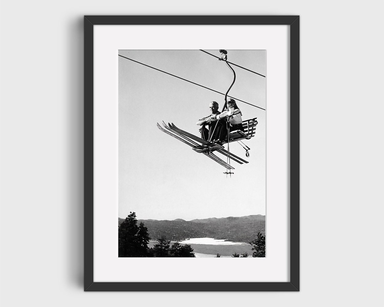 VINTAGE SKI LIFT Photo Print Vintage Ski Art Ski Home | Etsy