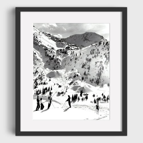 VINTAGE SKI PHOTO Print Vintage Ski Art Ski Home Decor Etsy