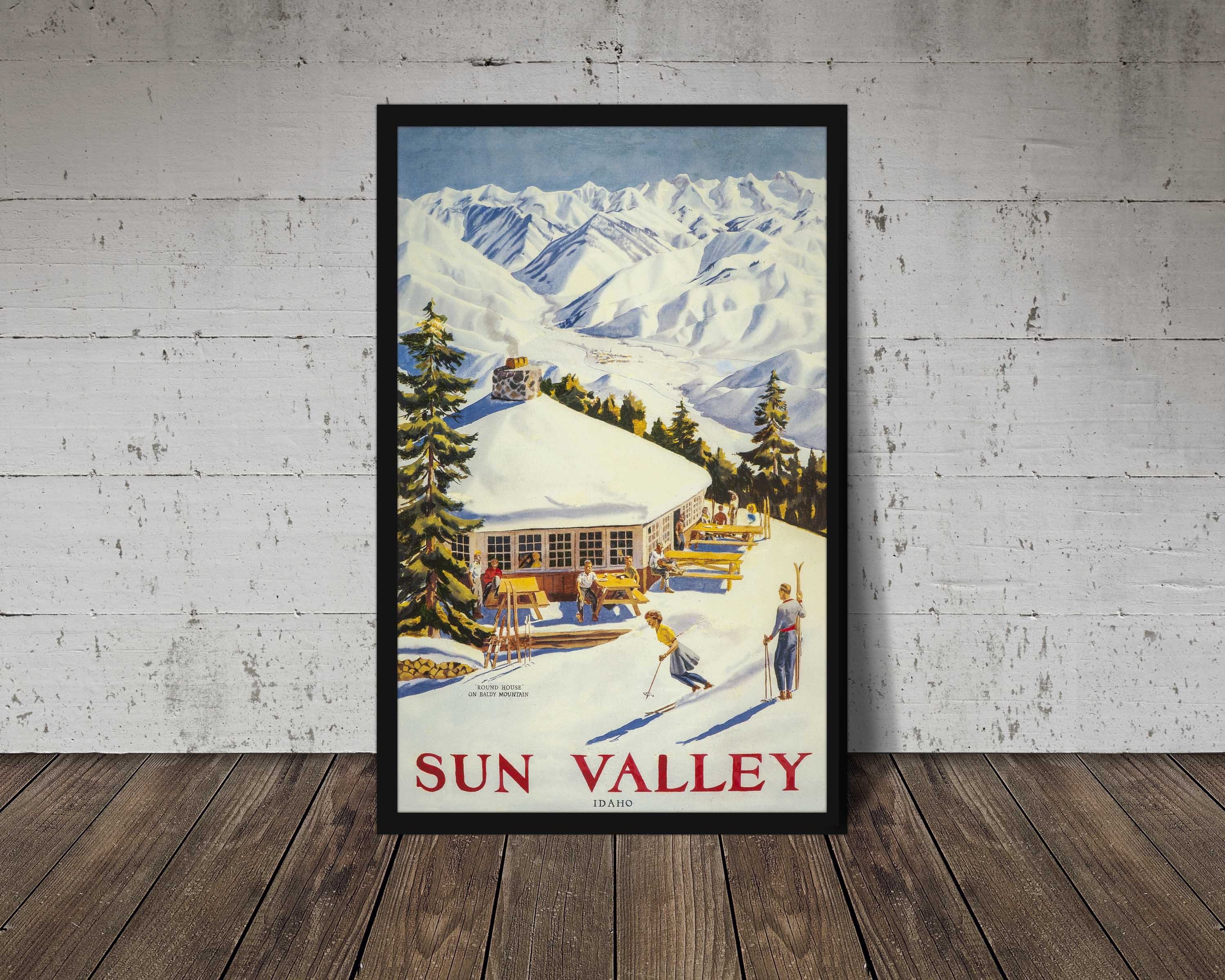 Sun Valley Vintage 24x36 Fly Fishing Girl Poster – Bunny Hill