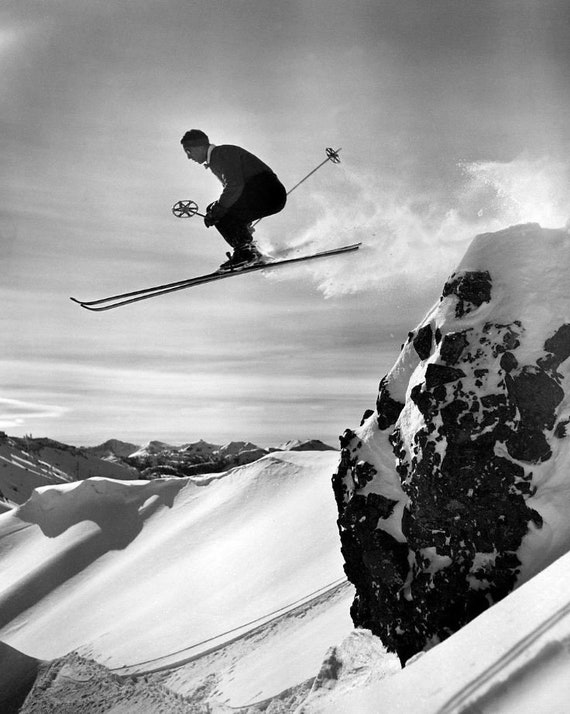 70s Ski Photo Print Home Sawing Shirt-