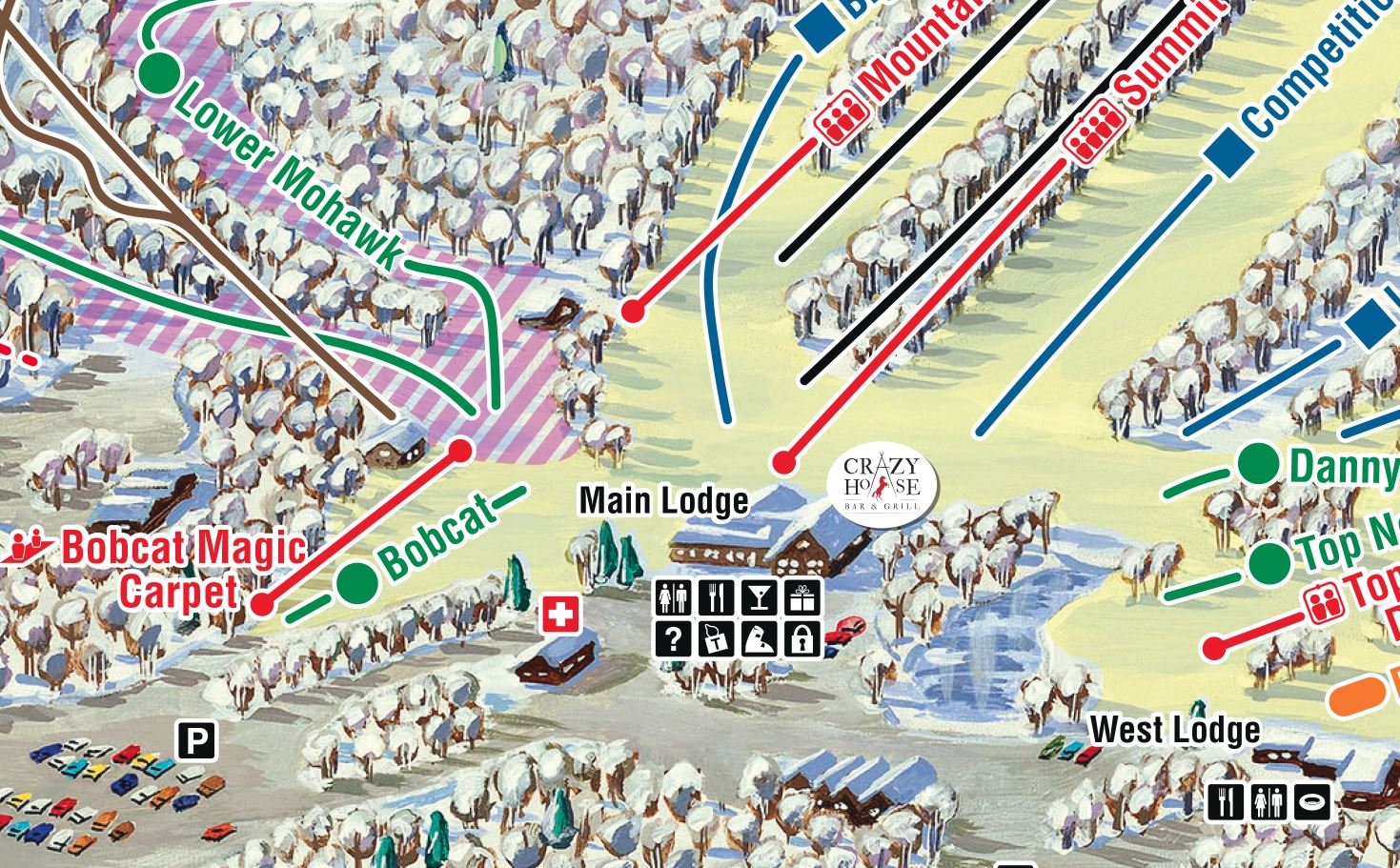 2021 BERKSHIRE EAST Ski Trail Map Ski Home Decor Ski Lodge Etsy