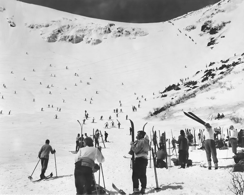 VINTAGE TUCKERMAN RAVINE Ski Photo Print Vintage Ski Art - Etsy