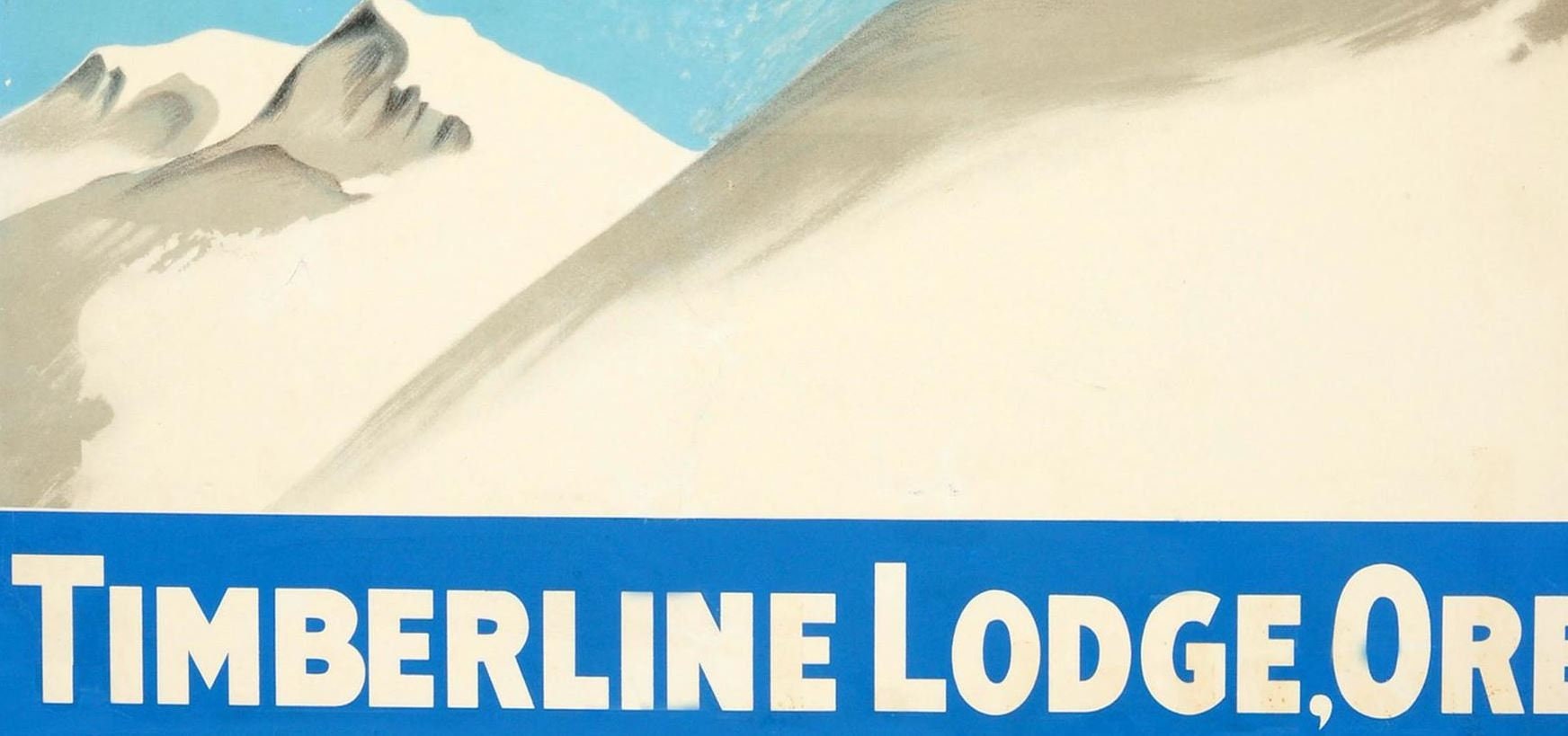 Vintage FLEXIBLE FLYER Timberline Lodge Oregon Ski Print | Etsy