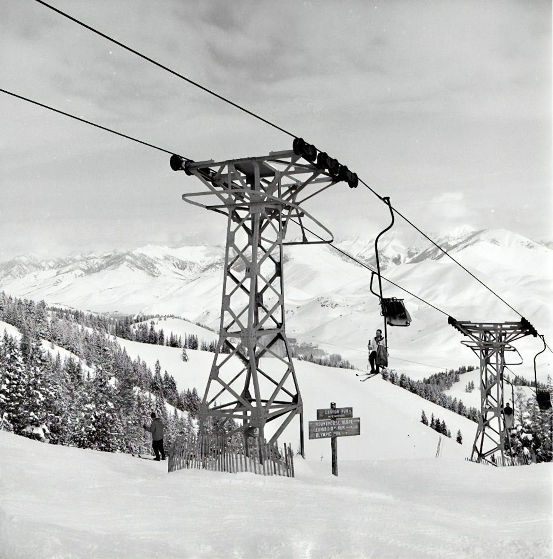 VINTAGE SKI LIFT Photo Print Vintage Ski Art Ski Home - Etsy