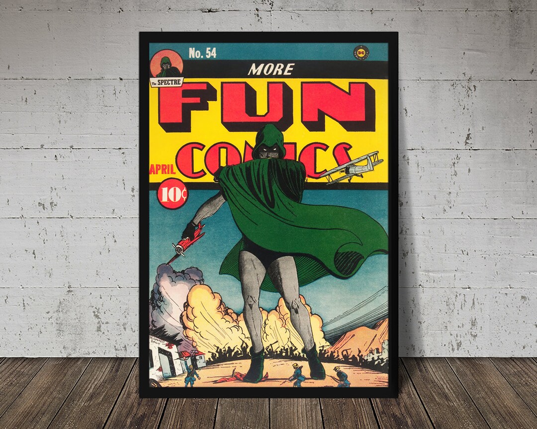 1940 MORE FUN COMICS 54 Comic Book Cover Print Comic Book Art ...