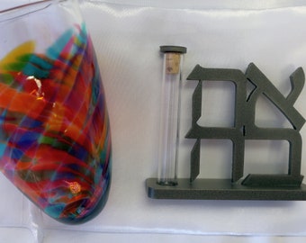 Hochzeit Glas Kit, Ahava break the glass kit in Antique SIlver