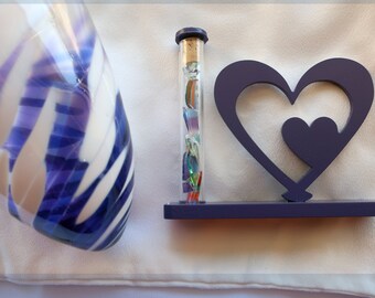Wedding Glass Kit, Double Heart break the glass kit in Purple