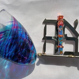 Wedding Glass Keepsake Kit, Ahava break the glass kit  - color shown is Blue & Purple