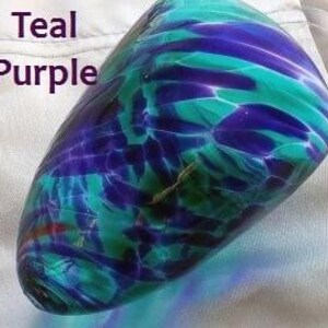 Jewish Wedding Glass to break under the Chuppah-Teal Purple- glass to break at a jewish wedding