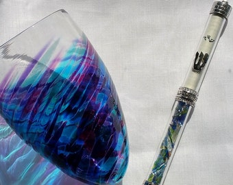 Hochzeit Mezuzah Glas Kit in Sterling Silber
