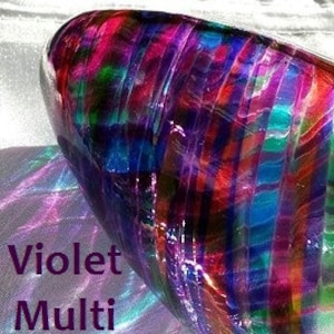 Jewish Wedding Glass to break under the Chuppah- in the color Violet Multi- glass to break at a jewish wedding