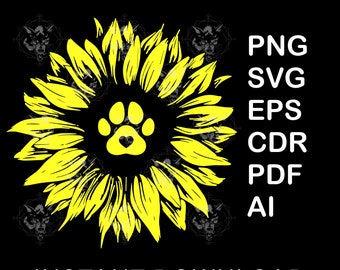 Cut File Sunflower Dogs Sunflower Cat Png Sunflower Half Paw Print Svg PDF SVG PDF Eps Ai Sublimation Cricut Cameo Instant Download Cut File Sunflower Dogs Sunflower Cat Png Sunflower Half Paw Print Svg PDF SVG PDF Eps Ai Sublimation Cricut Cameo Instant Download