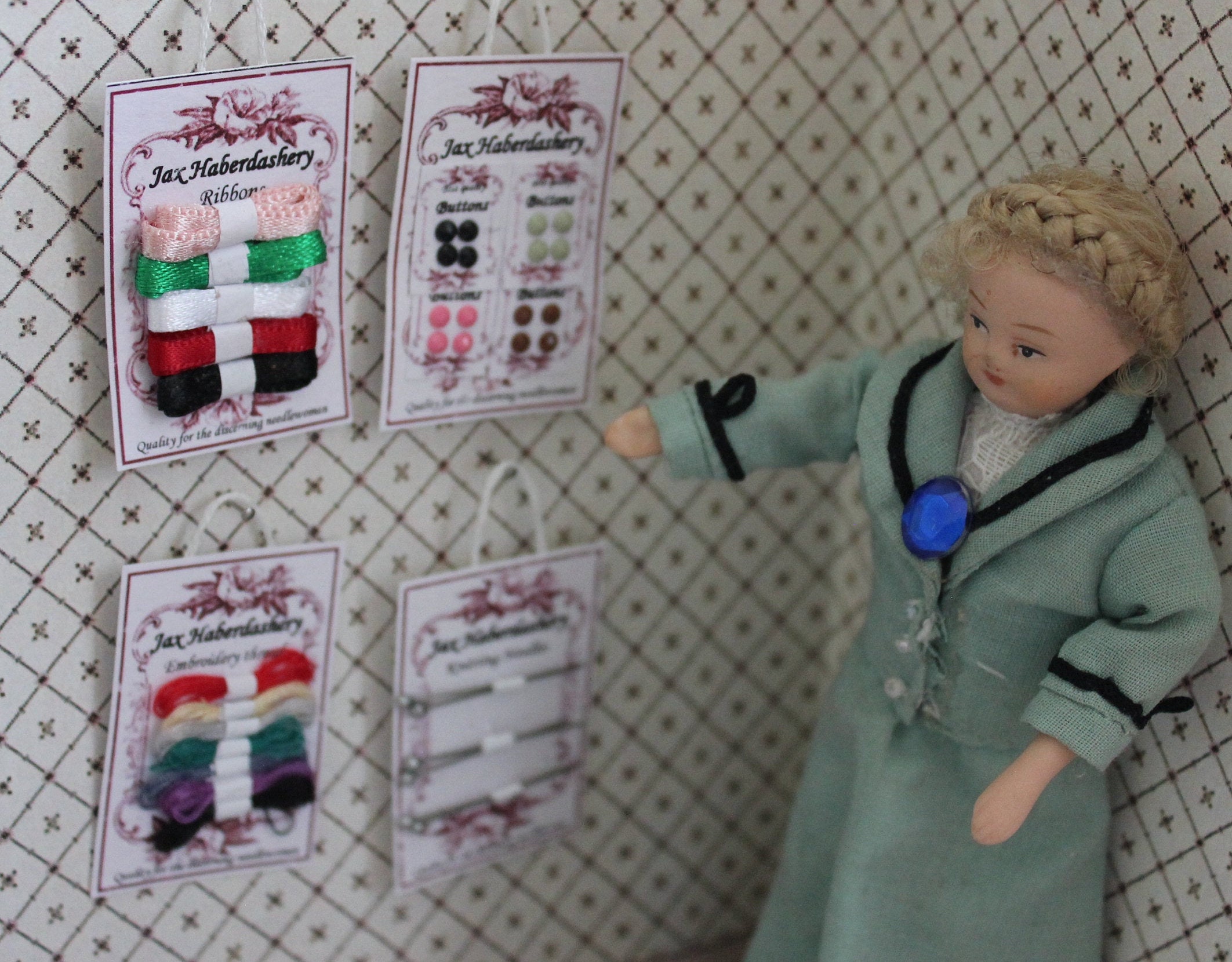 Dolls House Miniatures 1/12th Haberdashery/Sewing Shop Etsy