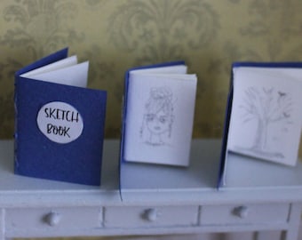 Sketch books with or with drawings/miniature drawing book