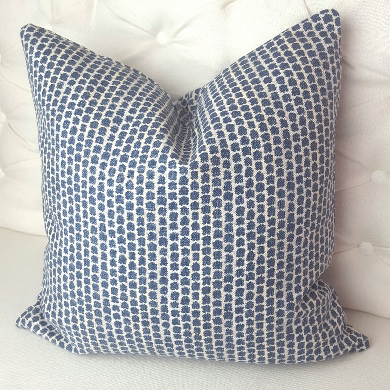 Lee Jofa Kaya Indigo Pillow Cover / Lee Jofa Pillow / Indigo Pillow