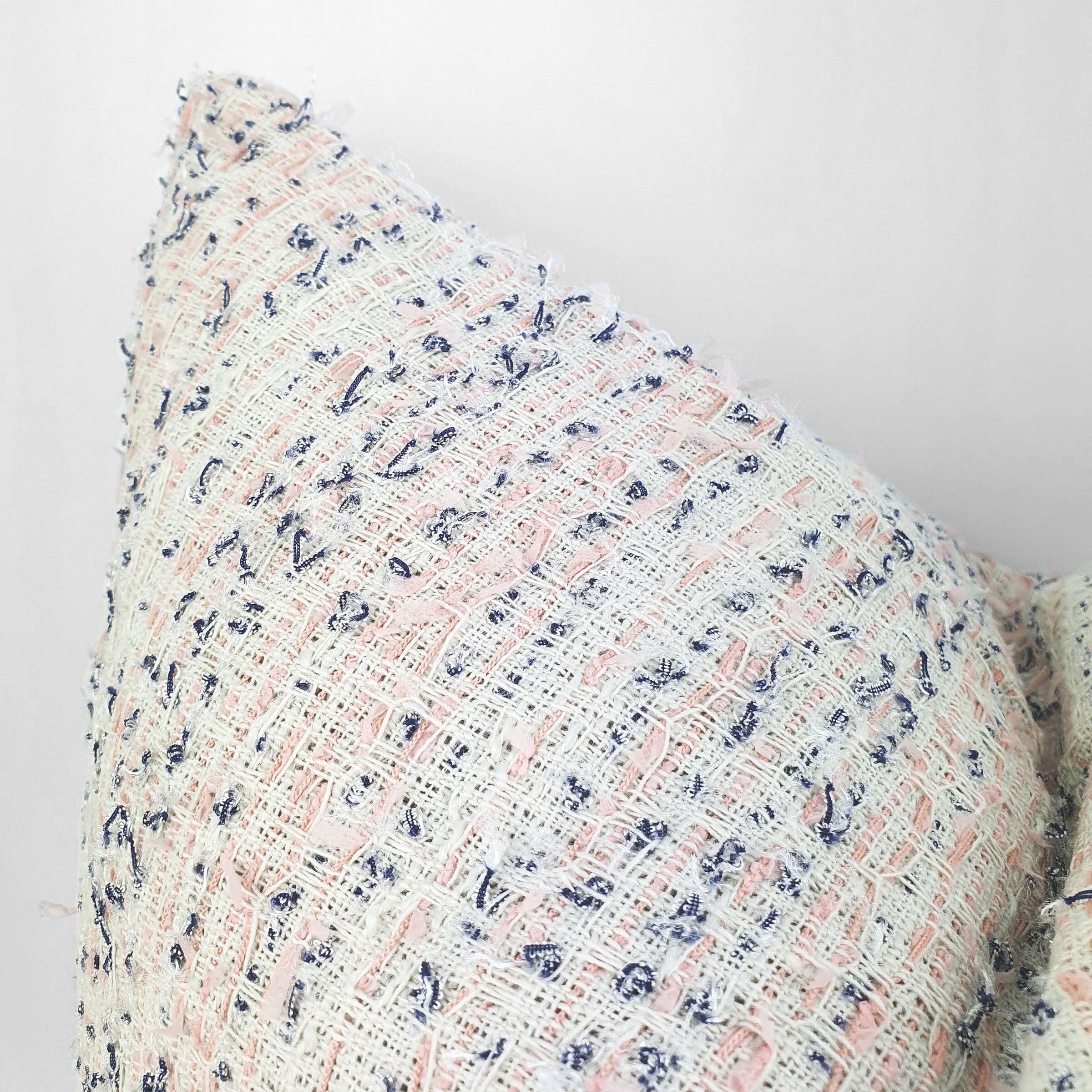 Beige Boho Pillow Cover, 18x18 Tufted Textured Cushion Cover