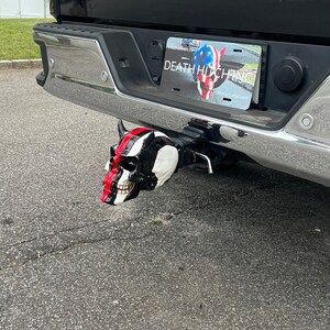 Red Fire skull hitch cover