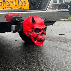 Crimson Demon trailer hitch cover