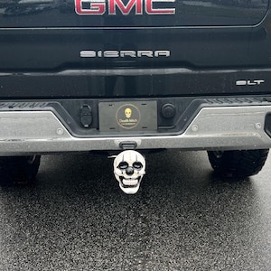 BlackEvil clown  hitch cover