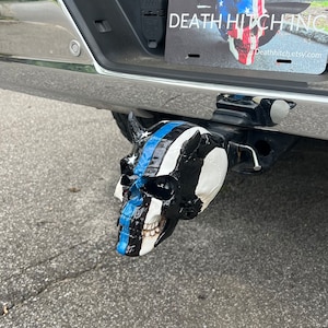 Blue Royal Skull Hitch Cover