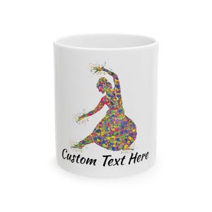 Bharatnayam Mug, Arangetram Congratulations, Indian Dance Gift, Custom Personalized Cup, Ethnic Dancer Tea Coffee Mug
