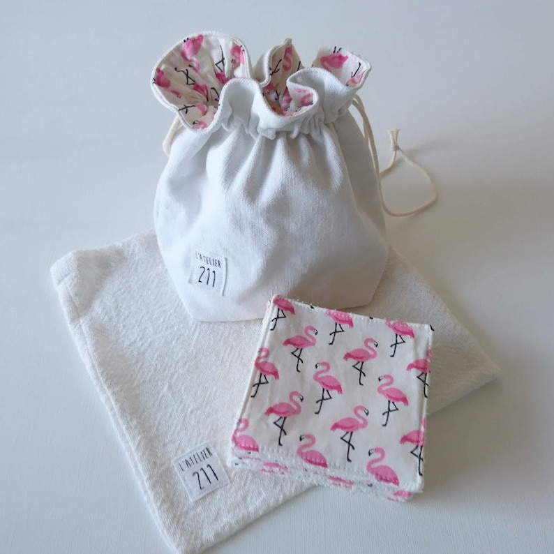 Lot De 21 Lingettes Lavables En Coton Doublé Microfibre - Réutilisables Et écologiques - Neuf