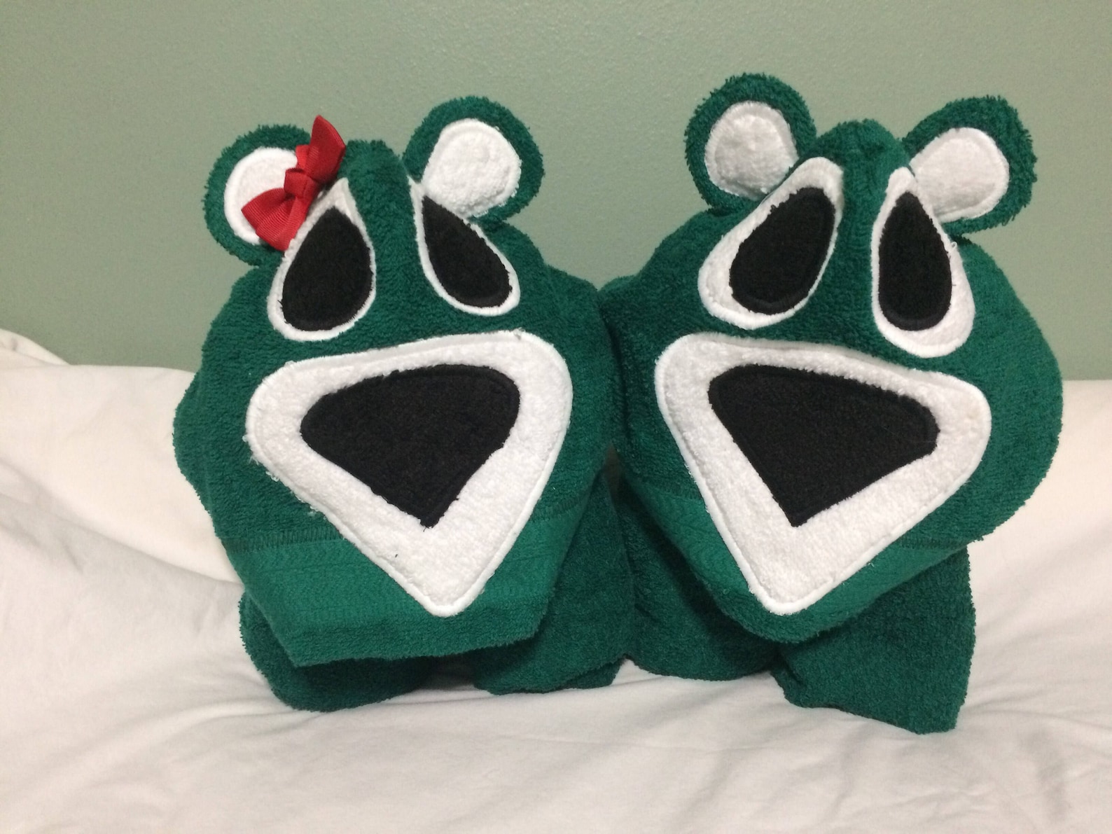 Bear Hooded Towel Etsy