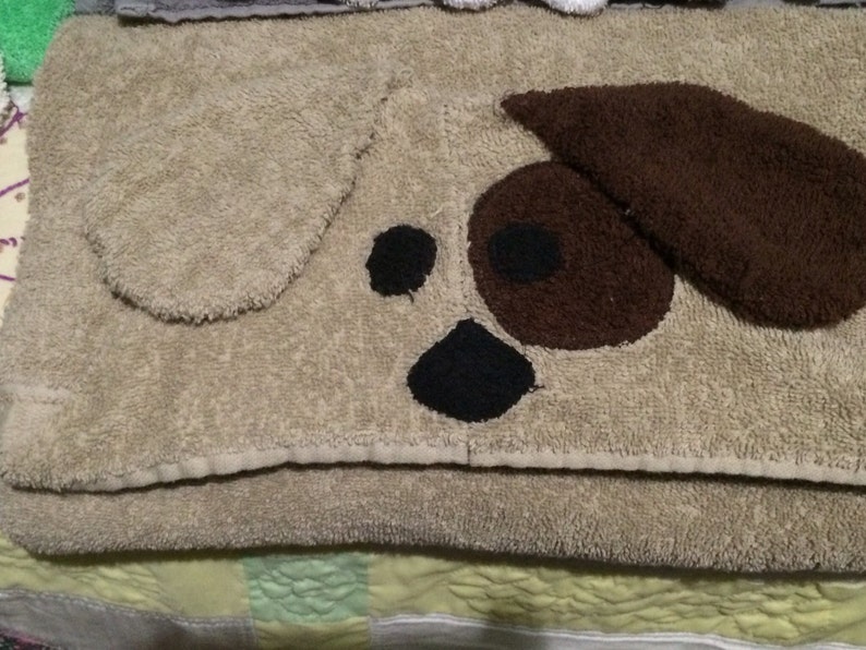 Dog Hooded Towel Etsy