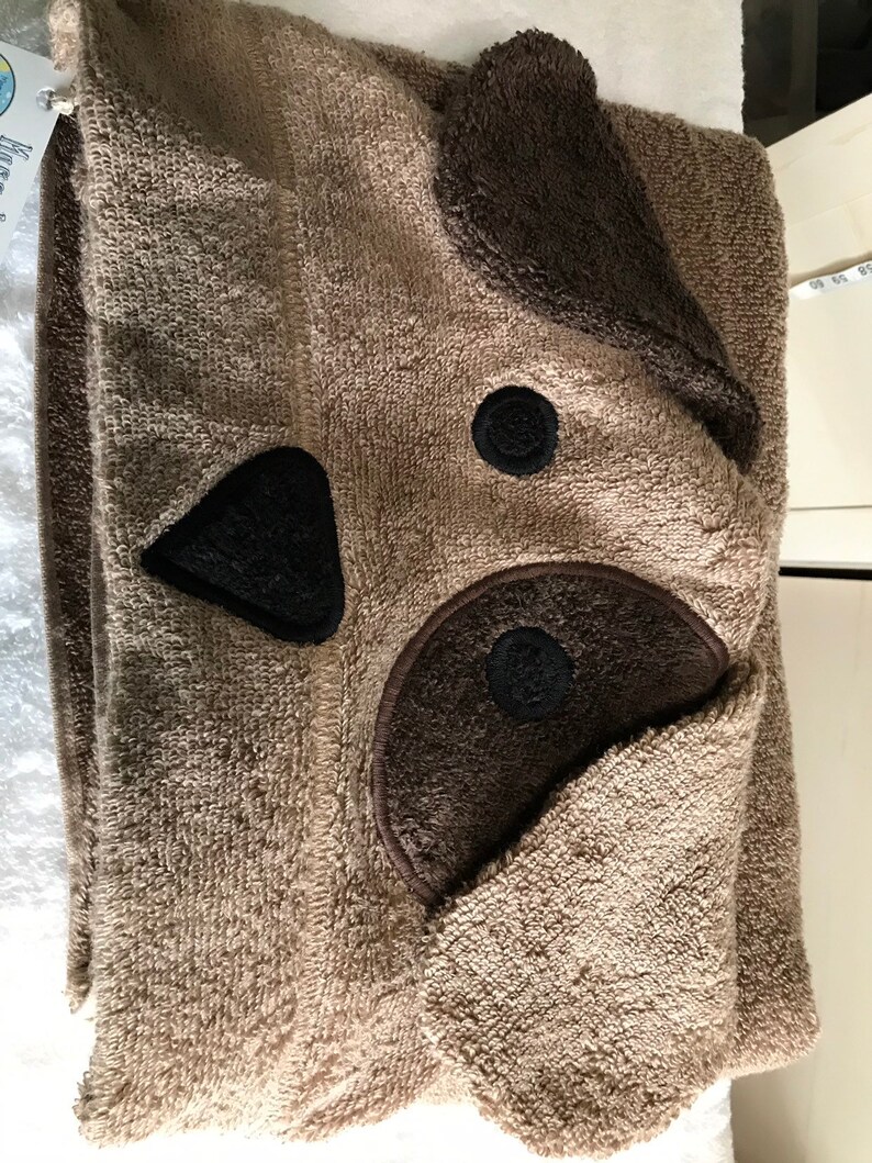 Dog Hooded Towel Etsy