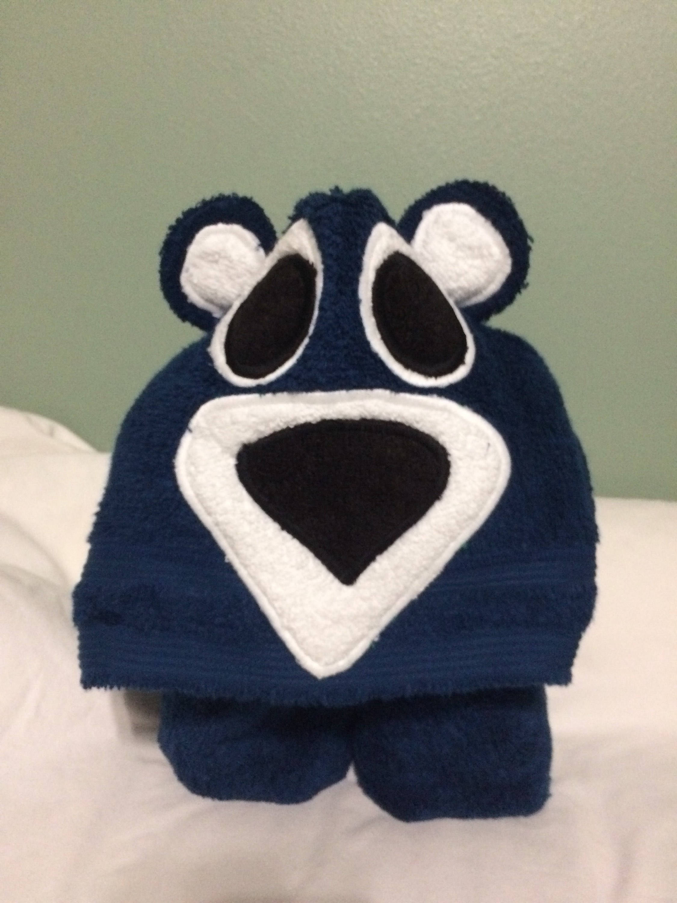 Bear Hooded Towel Etsy