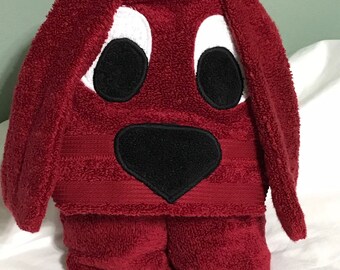 Clifford the big red dog hooded towel