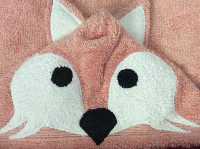 Fox Hooded Towel Etsy
