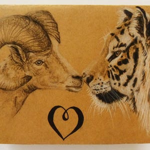 Personalisierte Geist Tier-Karte, Kunstwerk, Karte Liebhaber, Weihnachten benutzerdefinierte Geist Tier Zeichnung, Hochzeitsgeschenk, Geburtstag Karte, für Partner