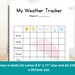 Weather Tracker Bundle Kids Printable Week Month Year PDF Planner ...