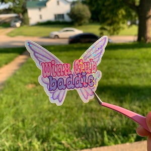 Winx Club Baddie ~ Vinyl Sticker ~ holographic ~ water resistant